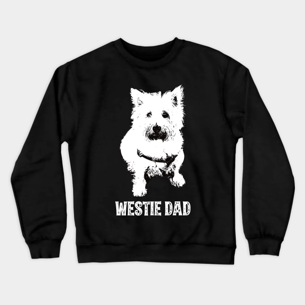 West Highland White Terrier Dad Crewneck Sweatshirt by DoggyStyles